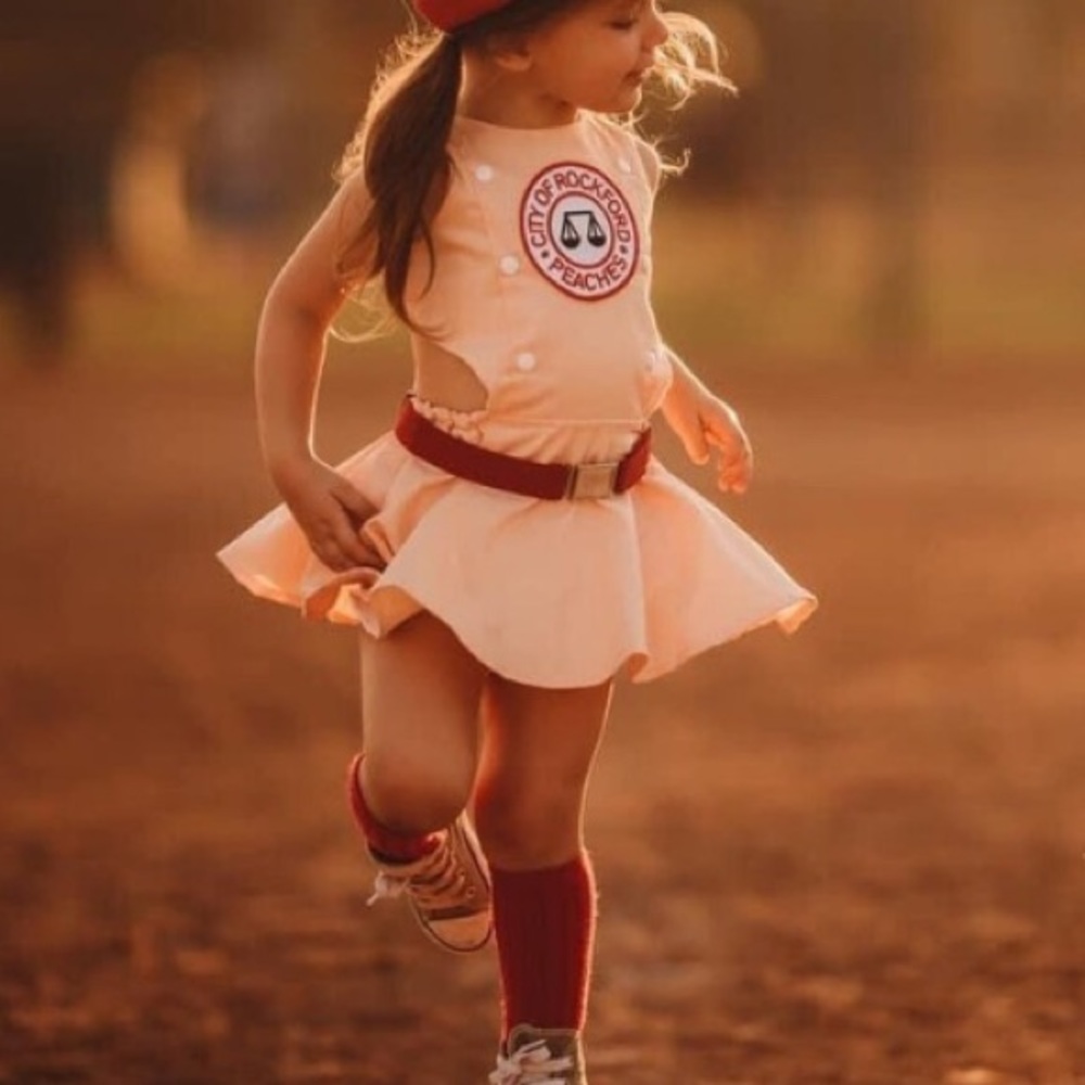 Pistol and Arrow Rockford Peach baseball uniform costume
